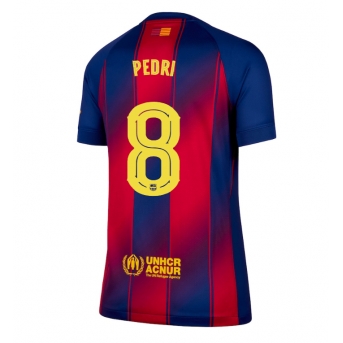 Billige Fotballdrakt Barcelona Pedri Gonzalez #8 Replika Hjemmedrakt Dame 2025-26 Kortermet